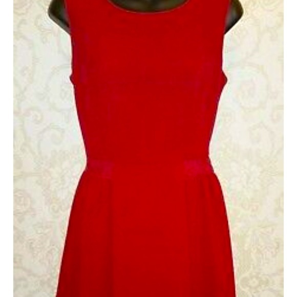 Modcloth Red Lace Trim Vintage Dress 1X Myrtlewood - Picture 1 of 7